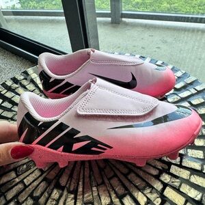 Nike Pink and White Athletic Shoes soccer cleats